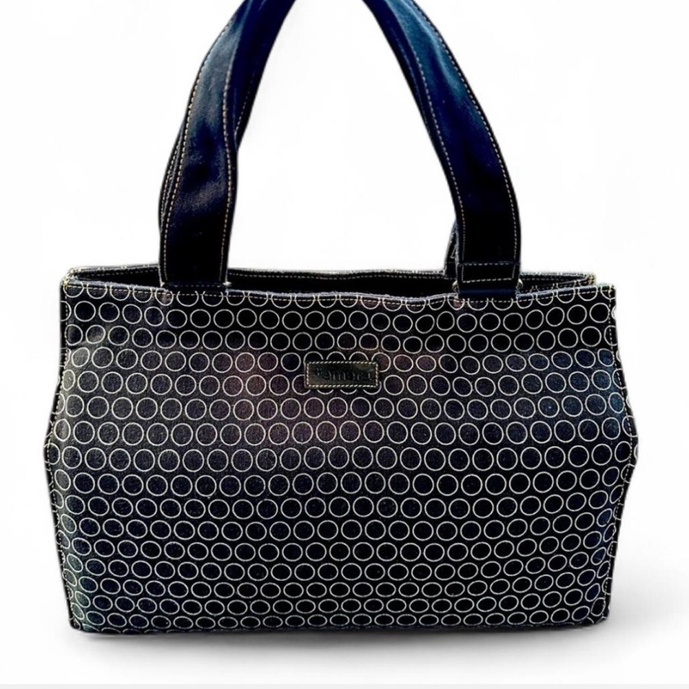 *emera canvas tote camera bag from their Circle Print collection c.2010s